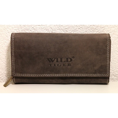 Wild Tiger kožená peněženka XL hnědá