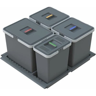 Elletipi Пластмасов контейнер за сортирани отпадъци/вграден 41 л Metropolis - Elletipi (PTC28 06050 2F C97 PPV)