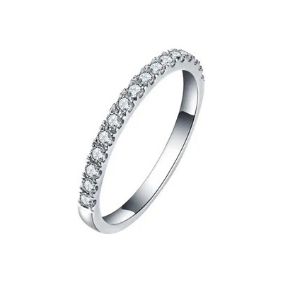 Nubis Stříbrný zásnubní prsten Moissanit 014