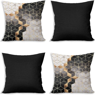 Minimalist Cushion Covers Калъфки за възглавници в комплект от 4 броя 43x43 cm Optic - Minimalist Cushion Covers (YZR18OPTSet4)