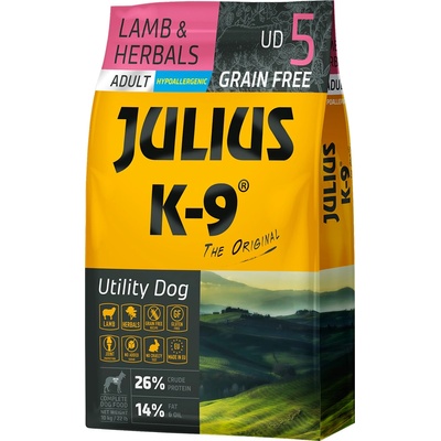 Julius-K9 10кг Adult JULIUS K-9 суха храна за кучета - с агнешко и билки