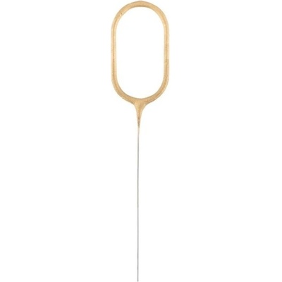 Prskavka číslice 0 zlatá 6,5 cm