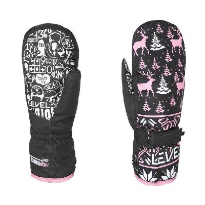 Level Glove Junior Mitt PK Black dětské rukavice,palčáky Velikost: V - 9-10 let dětská
