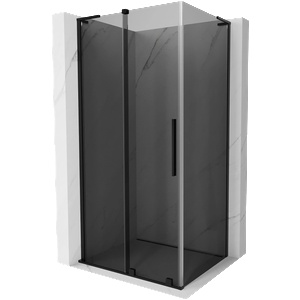 Mexen Velar L плъзгаща се душ кабина 100 x 70 см, графит, черна - 871-100-070-43-70 (871-100-070-43-70)