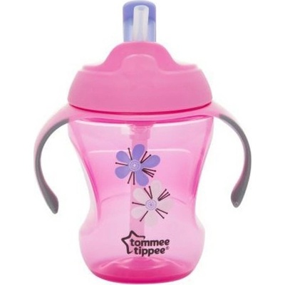 Tommee Tippee Netekoucí hrneček s brčkem Explora Easy Drink dívka 230 ml