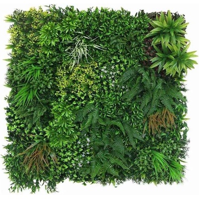 WALL GREEN white flower, dielec 100 x 100 cm