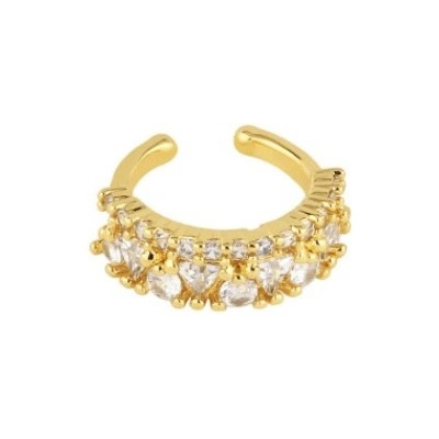 Ornamenti pozlacená na boltec Sparkle gold ORT300003