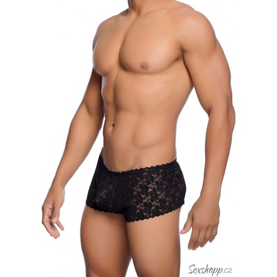 MOB Rose Lace Boy Short Black