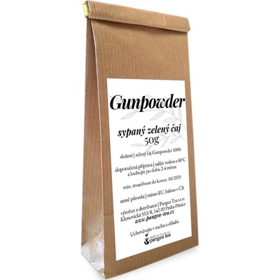 Pangea Tea Zelený čínský čaj gunpowder 50 g