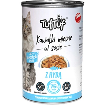 Tuf Tuf Kot mäsové kúsky s rybou 415 g