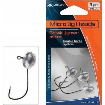 MIKADO Jigové hlavičky MIKRO BN vel.2 4g 3 ks