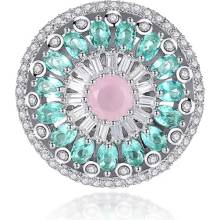 Krista Paulitti Rhodium ozdoby na NailArt TRIPLE AAA ZIRCON SELECTION RHODIUM PLATING Ø 20 MM X 20 MM MIX COLOR