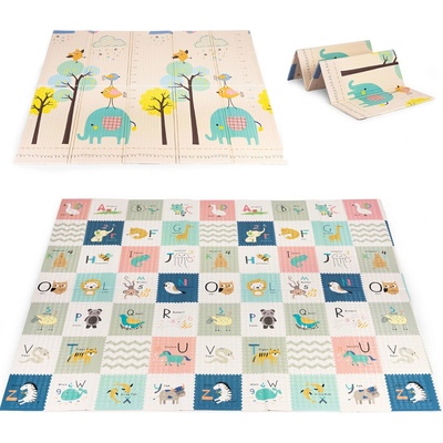 EcoToys Detská penová podložka vzdelávacia obojstranná skladacia rastová abeceda