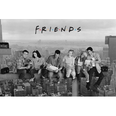 CurePink: | Plakát Friends|Přátelé: Lunch On A Skyscraper (61 x 91,5 cm) 150 g [PP30742]