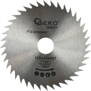 GEKO Острие за рязане на дърво 125 мм 40t 22 мм 40030 (g00051)
