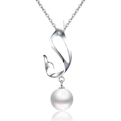 Elanis Jewel Dámský perlový náhrdelník se zirkony EJ00227
