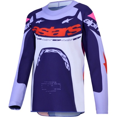 Alpinestars Supertech Dyna Youth svetlo fialová/modrá/ružová/biela