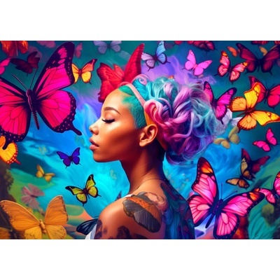Enjoy - Puzzle Queen of Butterflies - 1 000 piese