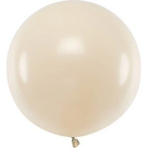 Party Deco Голям Латексов Балон Пастел, Нюд Цвят, 60 см (olbom-076j)