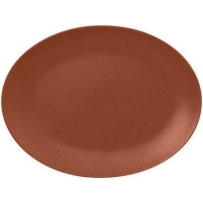 RAK Porcelain Talíř oválný 36 x 27 cm hnědá RAK-NFNNOP36BW