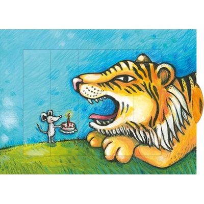 Living Card Поздравителна картичка Living Card - Тигър (EK101)