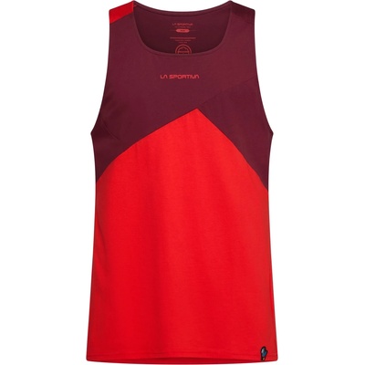 La Sportiva Мъжки потник с широка презрамка La Sportiva Dude Tank Tank top - Mountain Red / Redwood - размер XL (216-3672-0814)