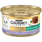 Purina Gourmet Gold Savoury Cake мокра храна за котки пай с агне и зелен боб 85gr