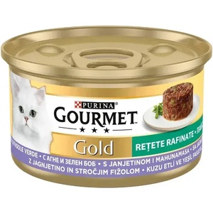 Purina Gourmet Gold Savoury Cake мокра храна за котки пай с агне и зелен боб 85gr