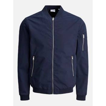 Jack and Jones Яке Jack and Jones Men's Rush Plus Size Long Sleeve Bomber Jacket - Navy Blazer