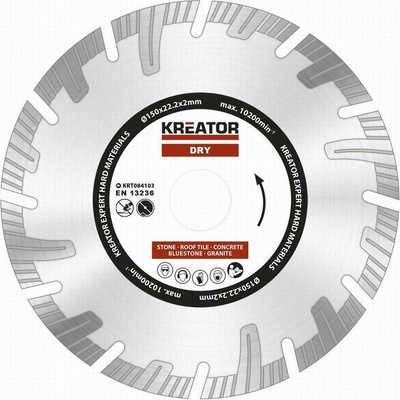 KREATOR Diamantový kotúč segmentový 150 mm EXPERT KRT084103 KRT084103