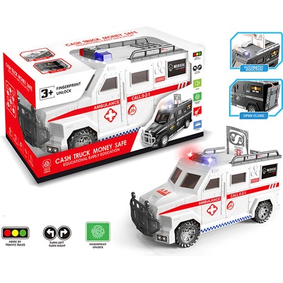 EmonaMall Детска електронна касичка Линейка 2в1 Emonamall - Код W5493 (W5493-201279110-2002012791103)