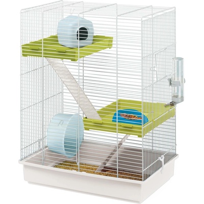 Ferplast Hamster Tris ocel bílá zelená 46 x 29 x 58 cm – Zbozi.Blesk.cz