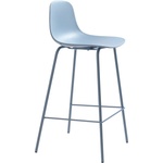 Unique Furniture Светлосин пластмасов бар стол (височина на седалката 67, 5 cm) Whitby - Unique Furniture (42021080)