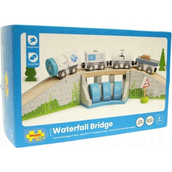 Bigjigs Rail Most s vodopádom