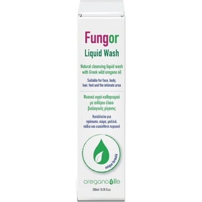 Oregano4Life Почистваща течност с масло от Риган, Oregano 4 Life Fungor Liquid Wash Natural Cleaning Liquid with Organic Oregano Essential Oil 200ml