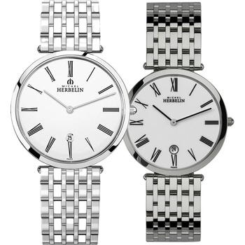 Herbelin Комплект часовници за двойки Herbelin Epsilon 19416/B01N-MH414/B01 (19416/B01N-MH414/B01)