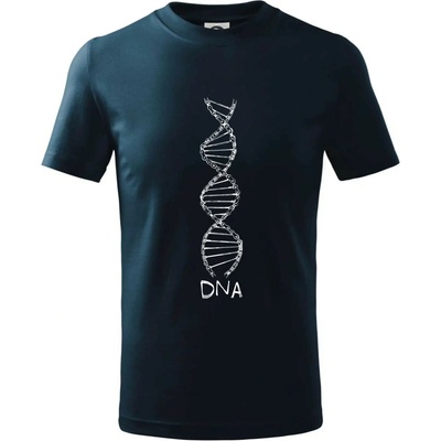 Cyklistovo DNA tričko detské tmavomodrá