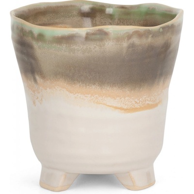 EUROFIRANY keramický Kvetináč 2KS 13X13 CM VIACFAREBNÝ