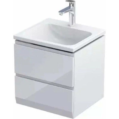 Oristo Brylant Uni skříňka 49.6x45.5x50 cm pod umyvadlo závěsná bílá OR36-SD2S-50-1-V3