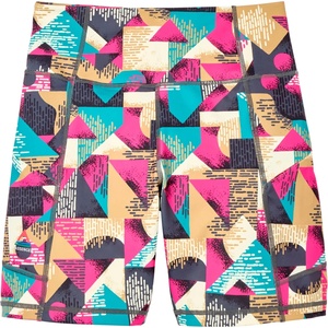 Passenger Дамски клин за колоездене Passenger Women's Solscape Active Short Yoga shorts - Mosaic Mountain Charcoal - размер XS (155-2313-0111)