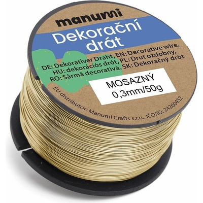 Hobby dráty Mosazný drát 0,3/50g