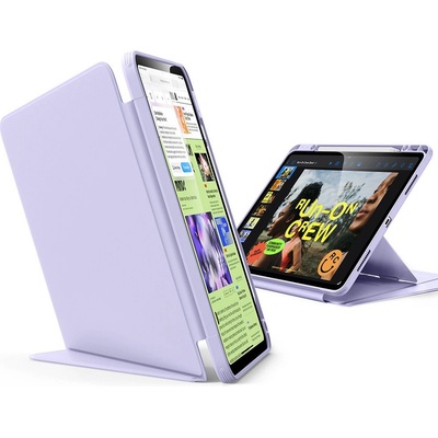 ESR Силиконов тефтер за iPad Air 13 1 / 2 / 2024-2025 от ESR Flip Hybrid - Purple (4894240267295)