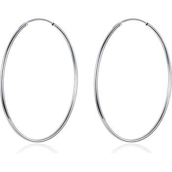 Olivie strieborné náušnice kruhy 3640