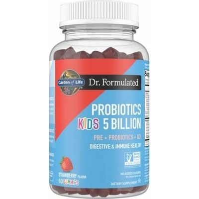 Garden of Life Dr. Formulated Probiotiká pre deti 5 miliárd CFU – jahoda 60 ks