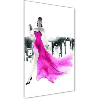 Vertikálny foto obraz sklenený Ilustrácie módy 50x100 cm