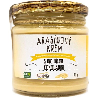 Božské oříšky Arašidový krém s BIO bielou čokoládou 190 g