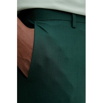 HUGO BOSS Панталон с вълна hugo в зелено с кройка по тялото 50547336 (50547336)