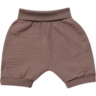 Šortky kojenecké mušelínové MK2426 béžové