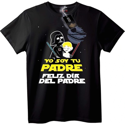 NOONEBRAND Тениска Аз Съм Твоят Баща за Деня на Бащата - S, Black