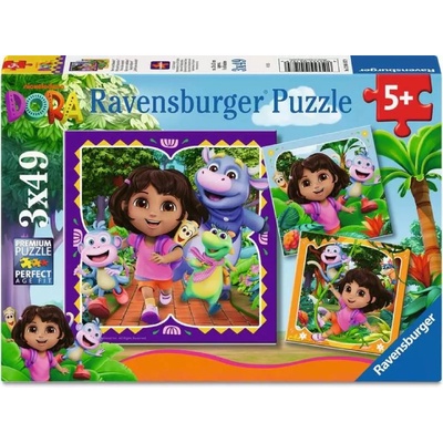 Ravensburger Puzzle Dora The Explorer 3x49p (12004197)